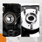 Pair Front Wheel Bearing Hub Knuckle Assembly for Honda Accord
