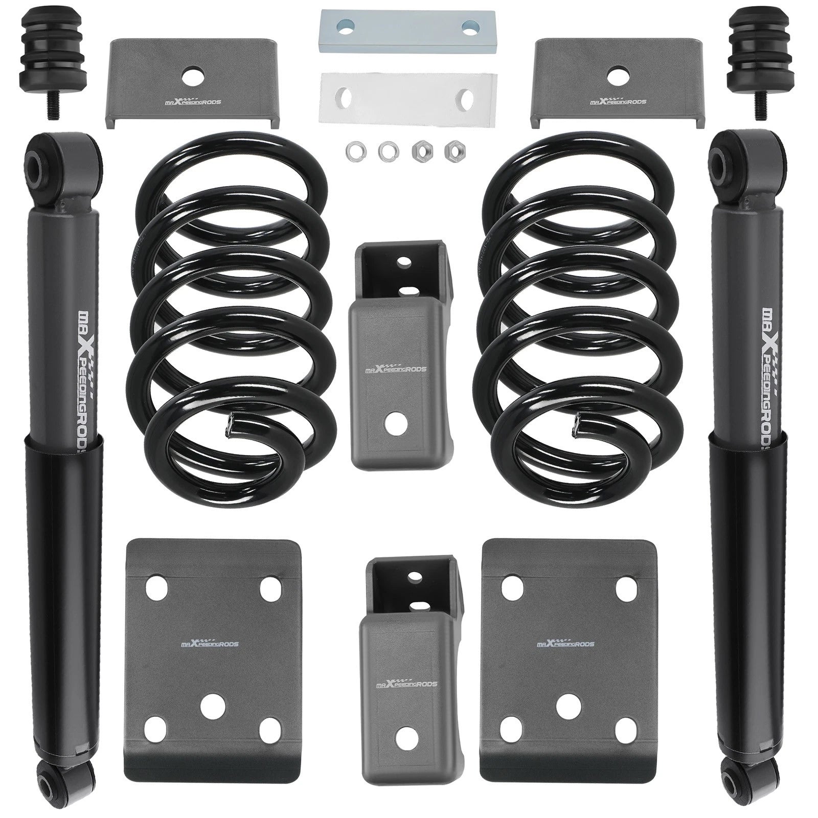 3" Front 5" Rear Lowering Shocks Springs for Chevy Silverado GMC Sierra (2007–2013)