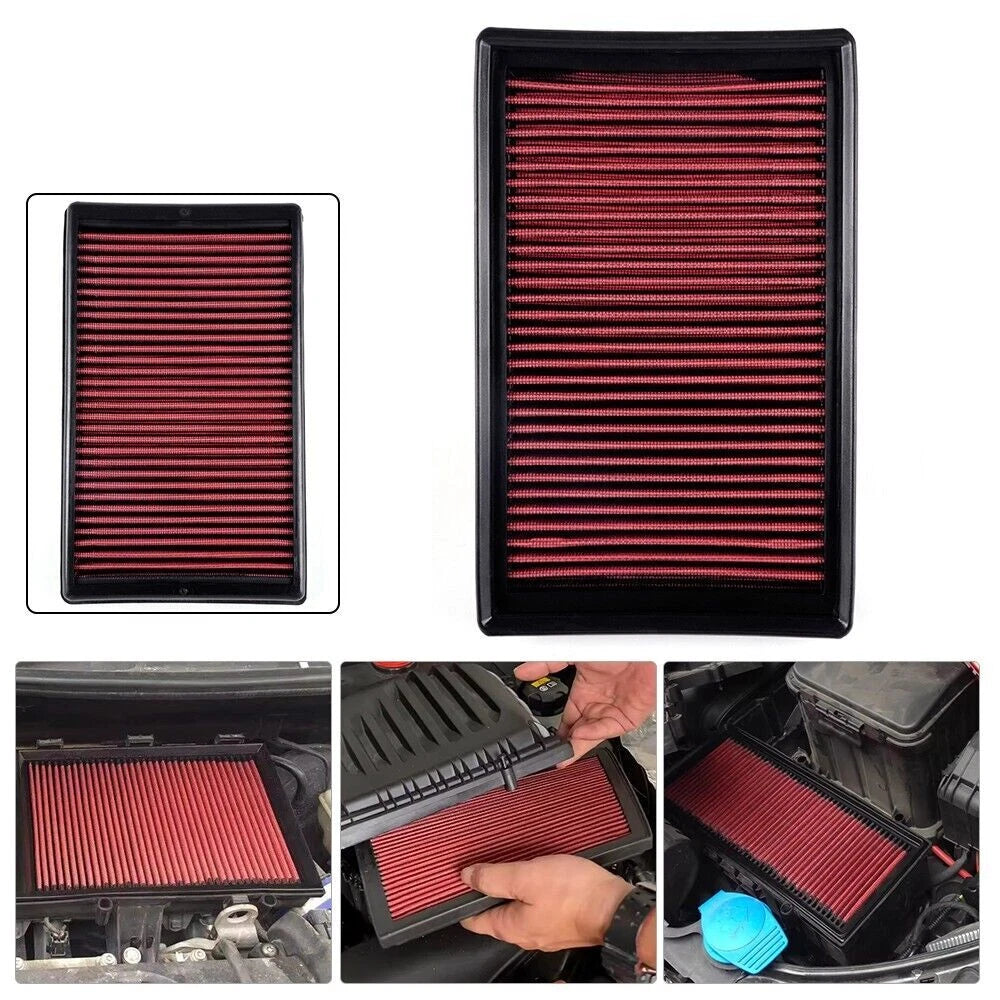 High-Flow Engine Air Filter for Performance Vehicles