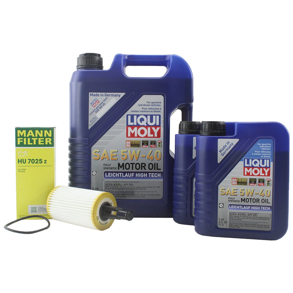 Oil Change Kit for Mercedes M276 (7L Liqui Moly Leichtlauf 5W-40)