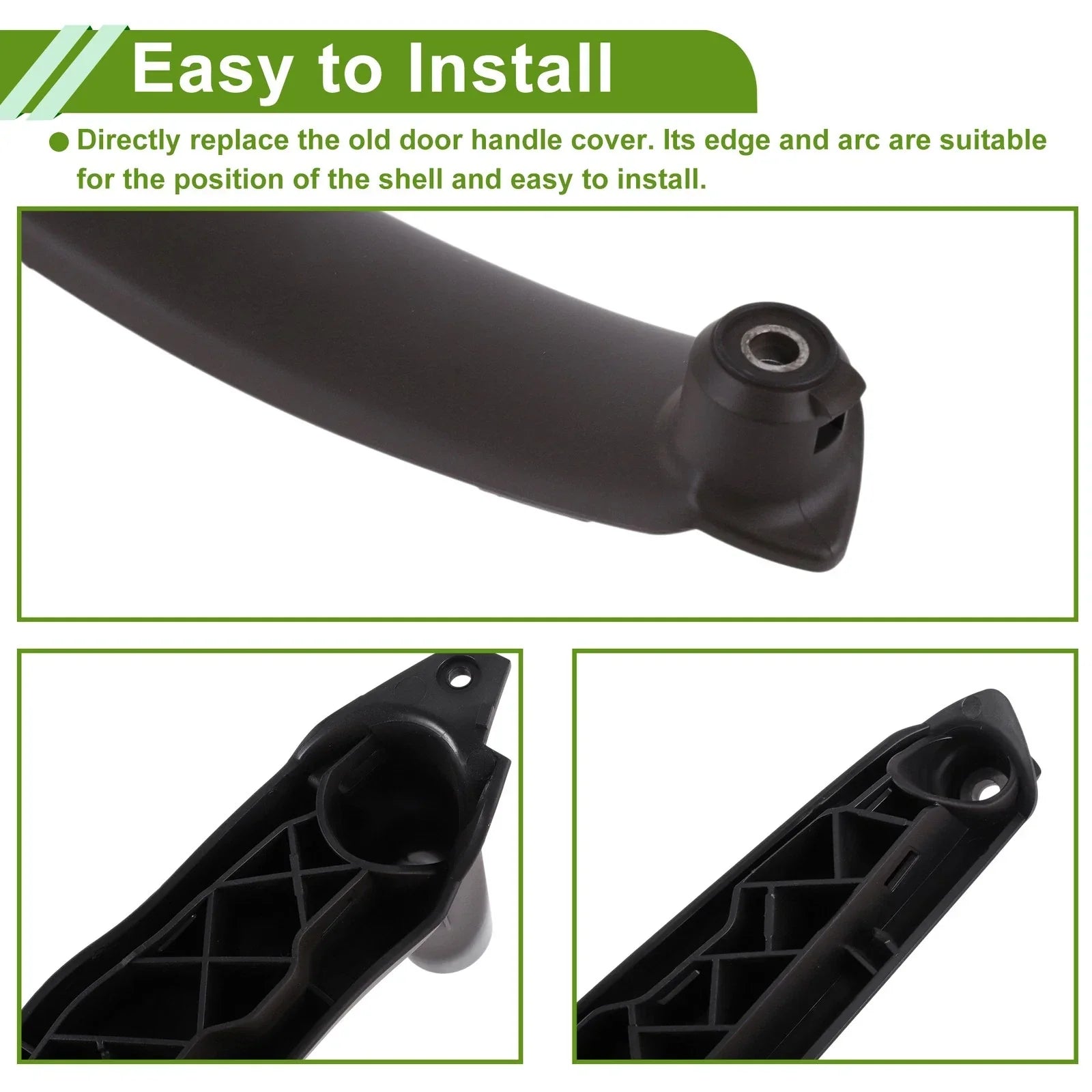 Door Panel Handle Pull Trim Cover Deep Brown for BMW X5 E70