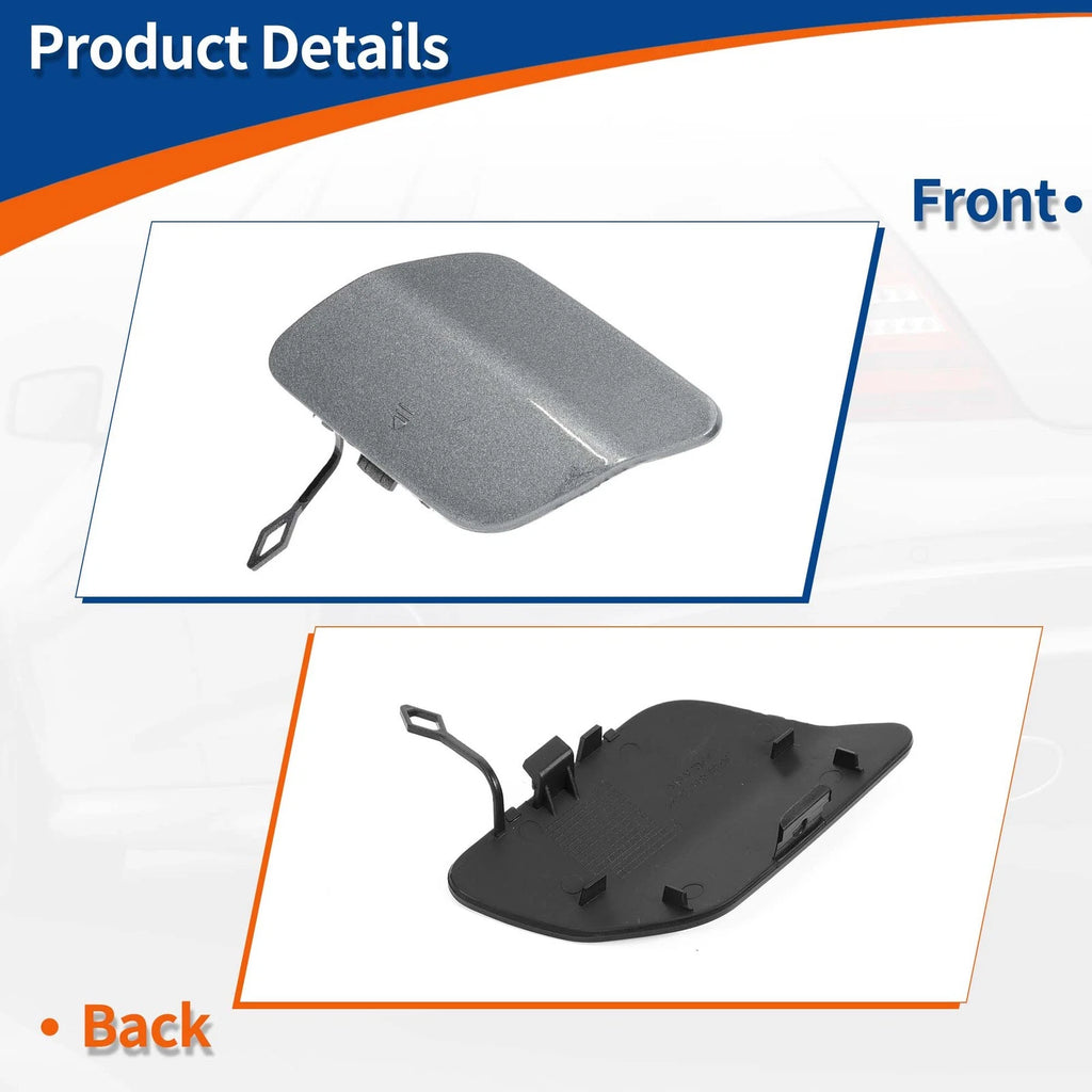Rear Car Bumper Tow Hook Cover for Mercedes-Benz (2016–2020) No.A2058850224 Dark Silver