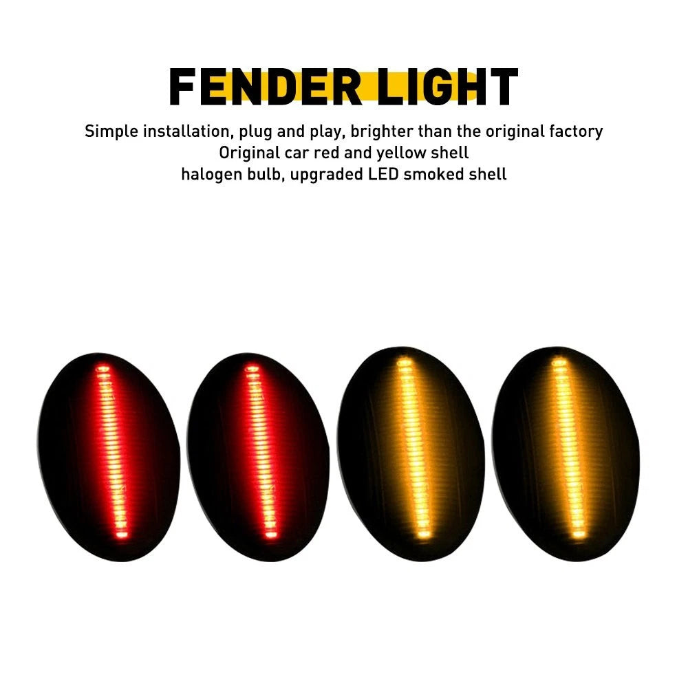 LED Dually Bed Fender Side Marker Light for Ford F350 F450 Super Duty (N/A)