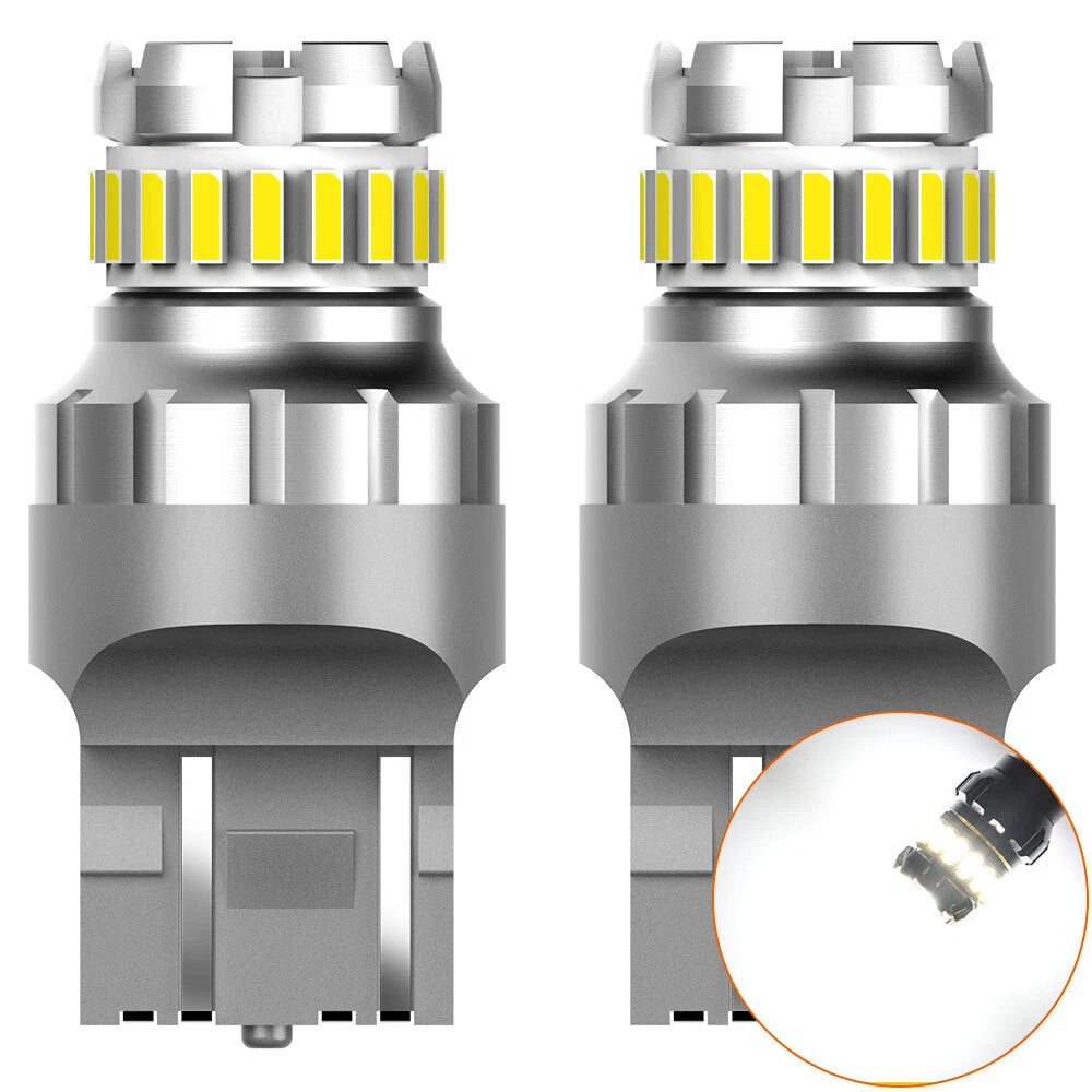 2X LED Reverse Stop Brake Bulb for AUXITO 7443 7440 (6500K)