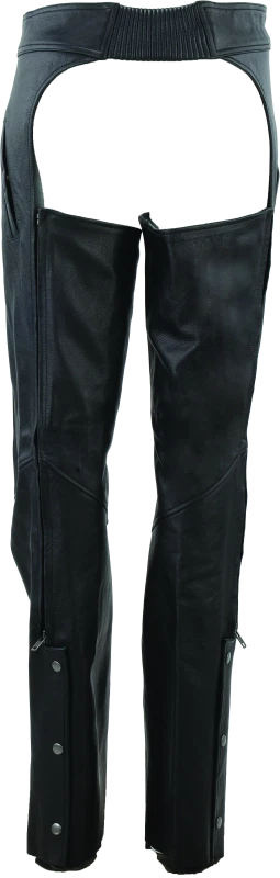 Leather Chaps for Kuryakyn River Road Plains Women Black Small