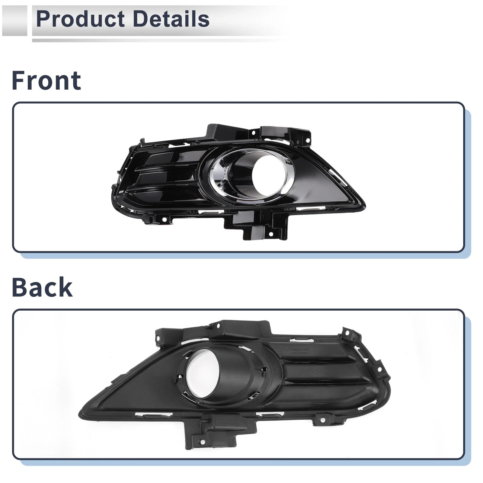 1 Pc Fog Light Grill for Ford Fusion (2013–2016) No.DS7319953TAW