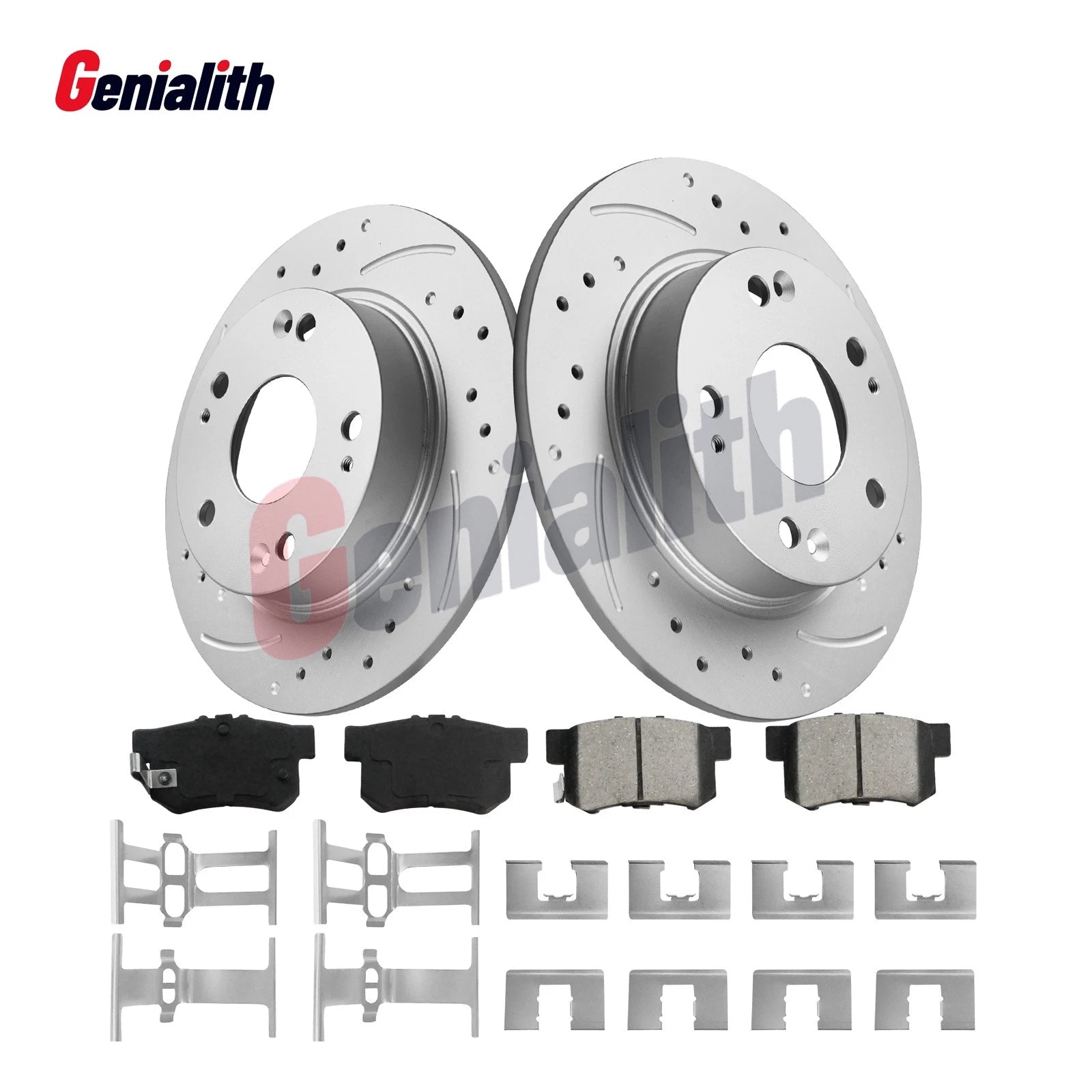 Rear Brake Rotors & Ceramic Pads Kit for Honda Civic (2006–2015)