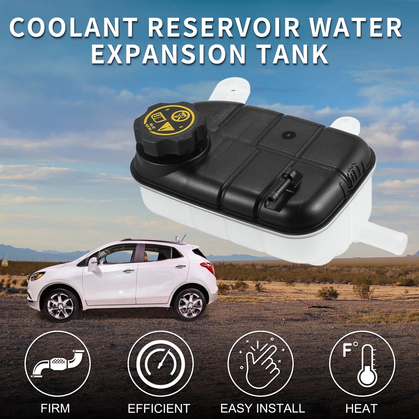 Set of 1 Coolant Expansion Overflow Tank with Cap No. 95269001 for Buick Encore (2013–2021)