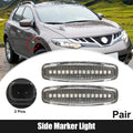 1 Pair Side Marker Lights for Infiniti (Clear Lens)