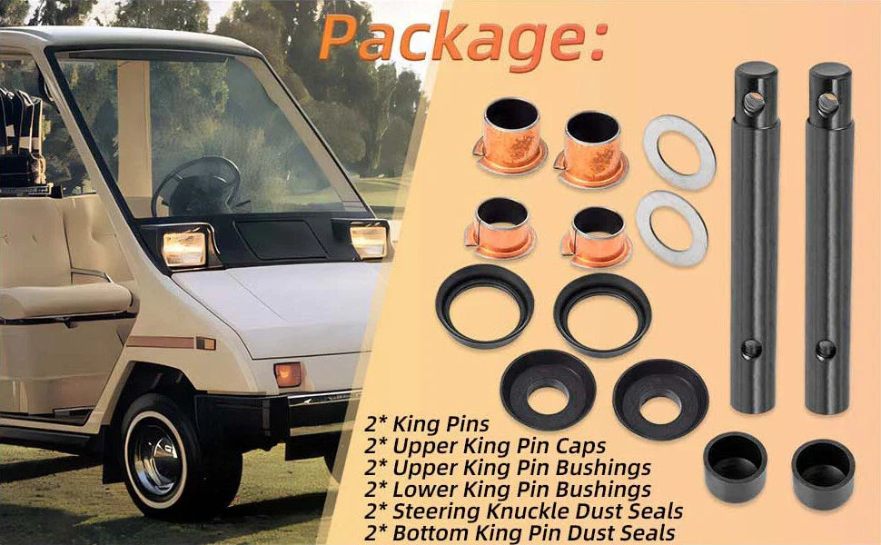 King Pin & Bushing Kit for Yamaha Golf Cart (1985-2001)