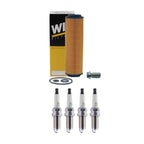 Wix Engine Oil Filter & NGK 4 Platinum Spark Plugs for W203 C230 (2001–2007)