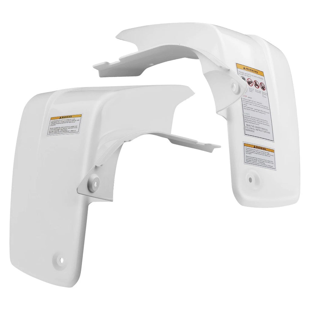 Front Fender Set for Yamaha Blaster YFS200 (1988–2006) White Plastic
