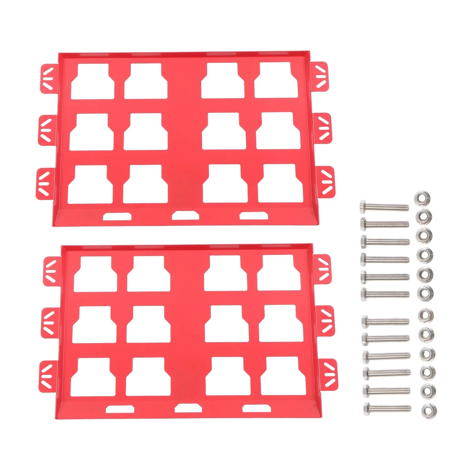Set of 2 Tool Storage Mounting Plates for Tool Box (100 lbs Capacity)