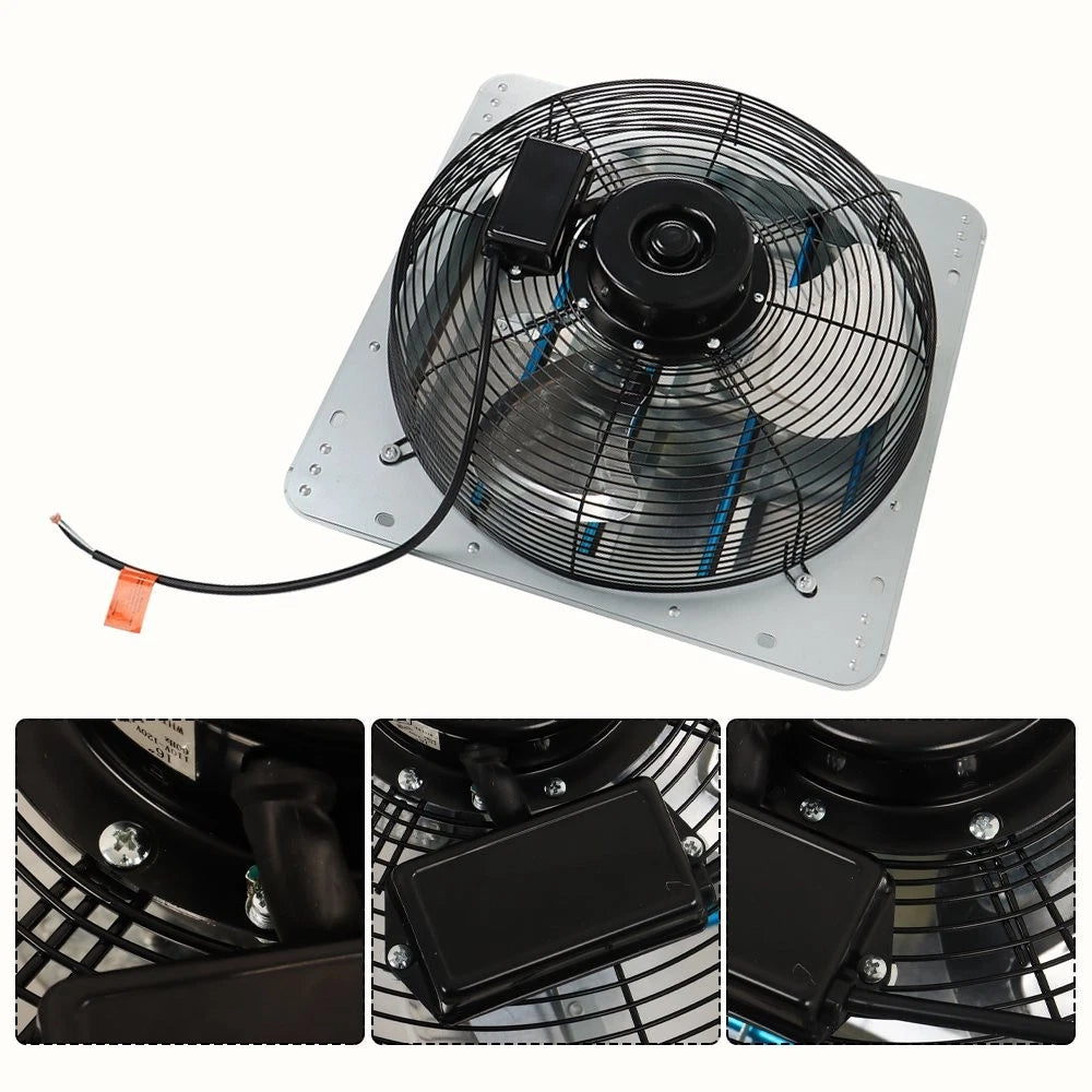 20" Wall Mounted Exhaust Fan for Garage Shop Attic (Without Plug)