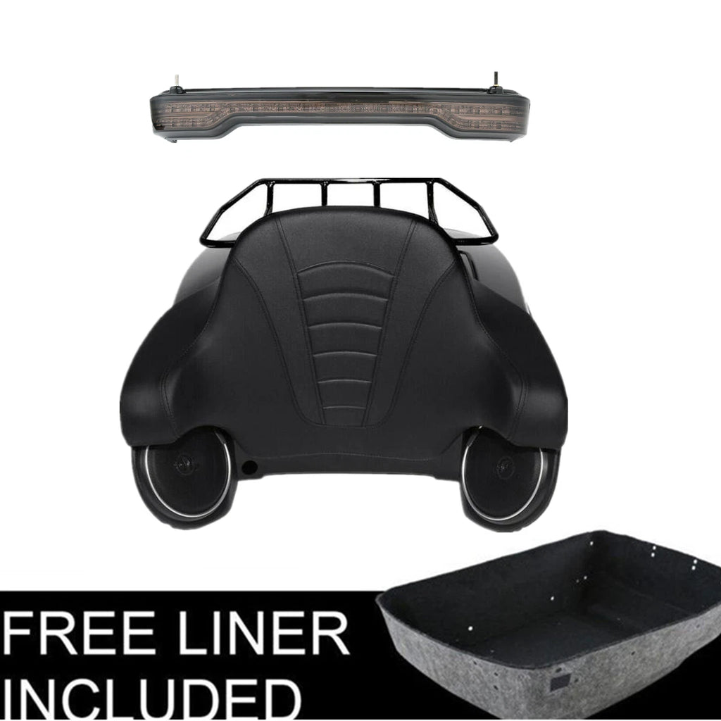 Trunk Speaker Light Backrest Pad for Harley Street Glide (2014–2026)