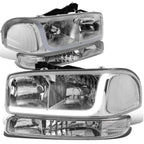 LED DRL Headlight Bumper Signal Lamp Chrome for Sierra 1500 2500 (1999–2007)