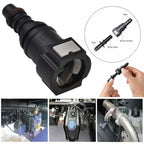 Fuel Line Hose Connector Black Nylon Pipe Connector Quick Release for Vehicle
