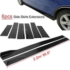 Front Bumper Lip Spoiler Splitter Body Kit + Side Skirt for Subaru XV (2013–2022)
