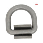 Set of 10 Heavy Duty 3/4" Weld-On Forged D Rings for Flatbed Truck Trailer