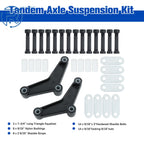 Tandem Trailer Boat Axle Suspension Shackle Kit for Double Eye Spring