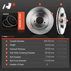 Front Disc Brake Rotors for Ford Explorer Mercury Mountaineer (2006–2010)