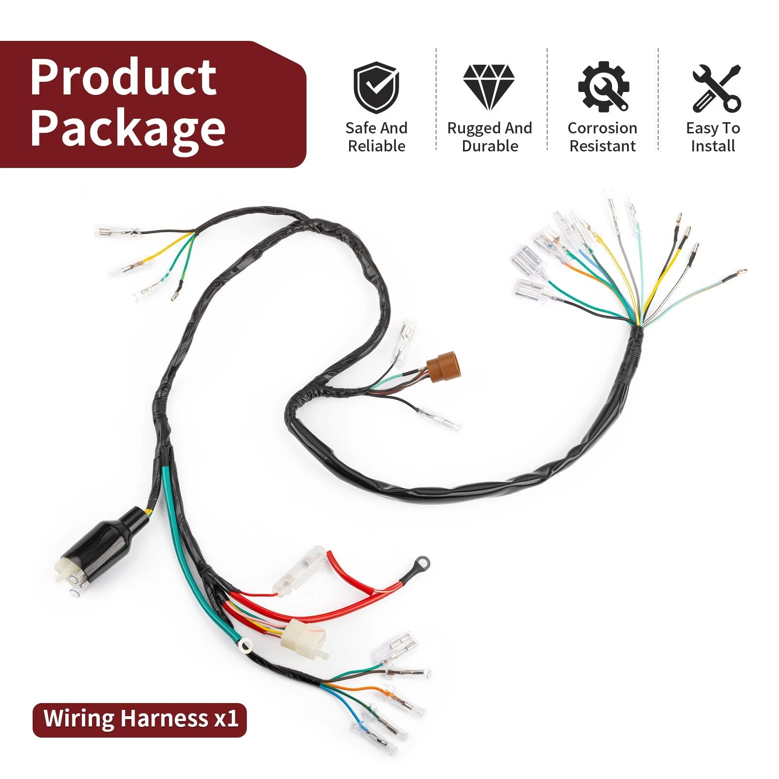 Wiring Harness for Honda SL350 K1 & K2 (1971–1972) 32100-340-000
