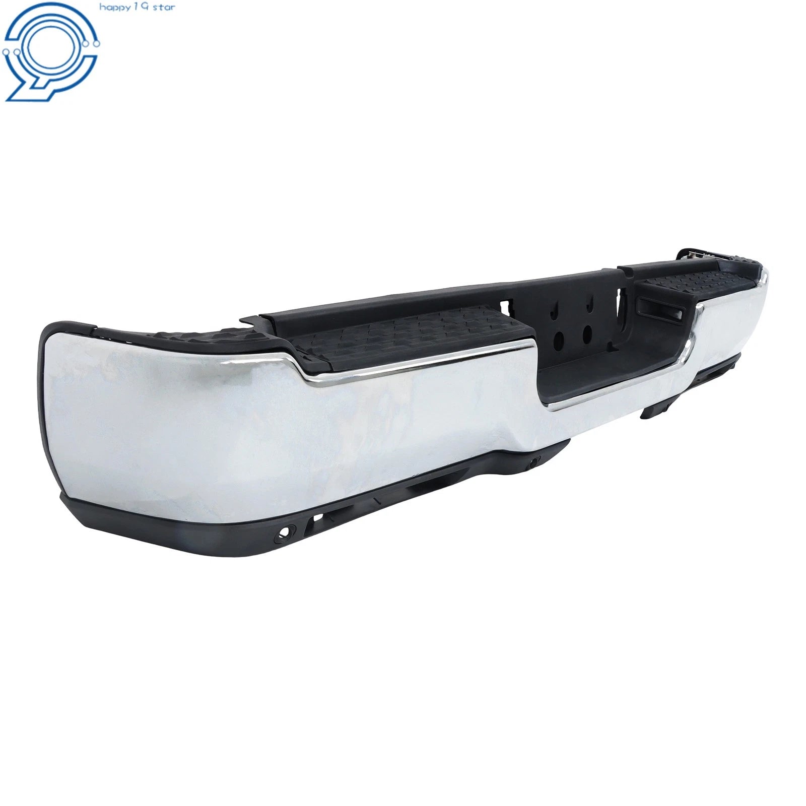 Rear Step Bumper Assembly for RAM 2500 3500 (2019–2024) Chrome Steel