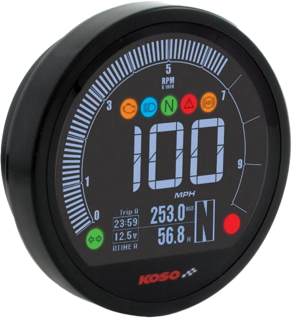 KOSO DL-04HD Digital Gauge for Harley-Davidson (2011–2017)