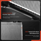 Radiator for Mercedes-Benz C250 SLK250 SLK350 E250 (2012–2016)
