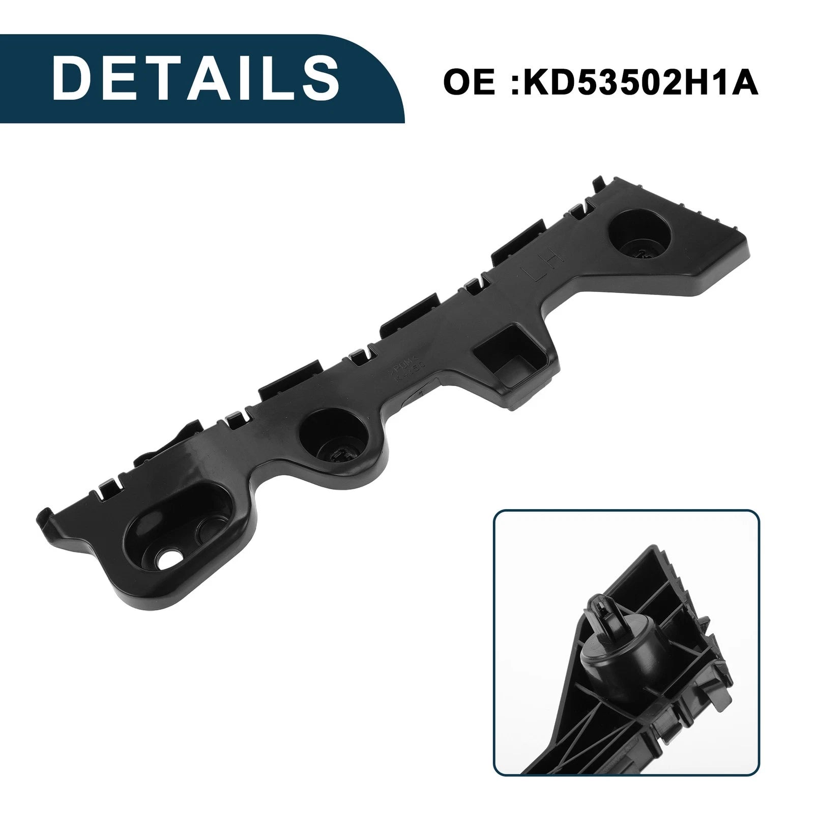 Right Rear Bumper Retainer Bracket No.KD53502H1A for Mazda CX-5 (2013–2016)