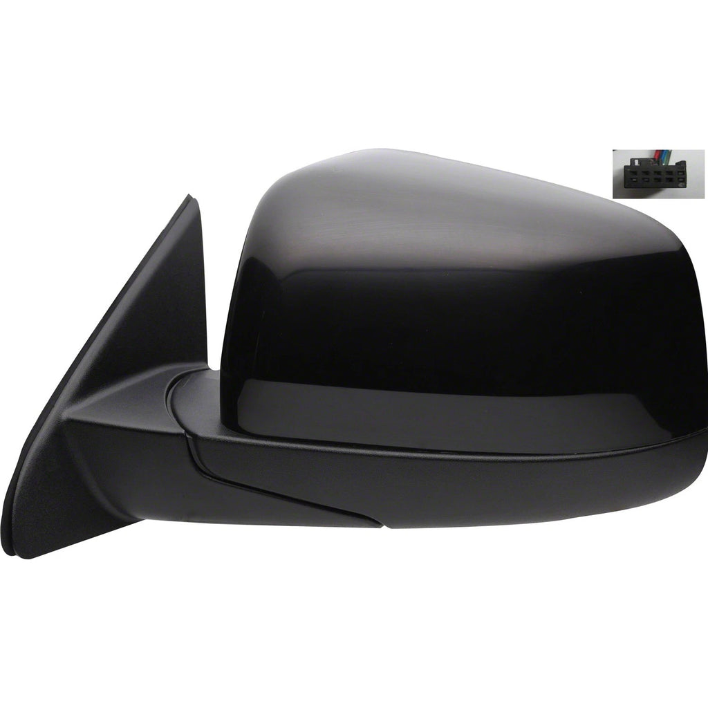 Replacement Driver Power Door Mirror w/Heated Glass w/o Blind Spot Detection
