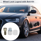 Type C Wheel Lock Lugnut with Bolt Kit Nut Removal Key for Audi A4L A5 (2013–2020)