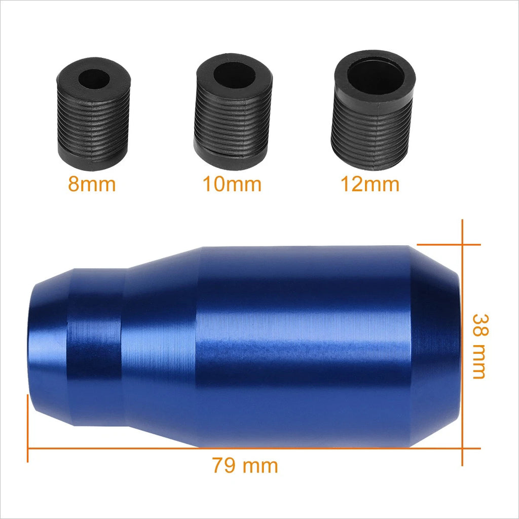J2 Aluminum 6-Speed Manual Shift Knob Blue for Universal Fit