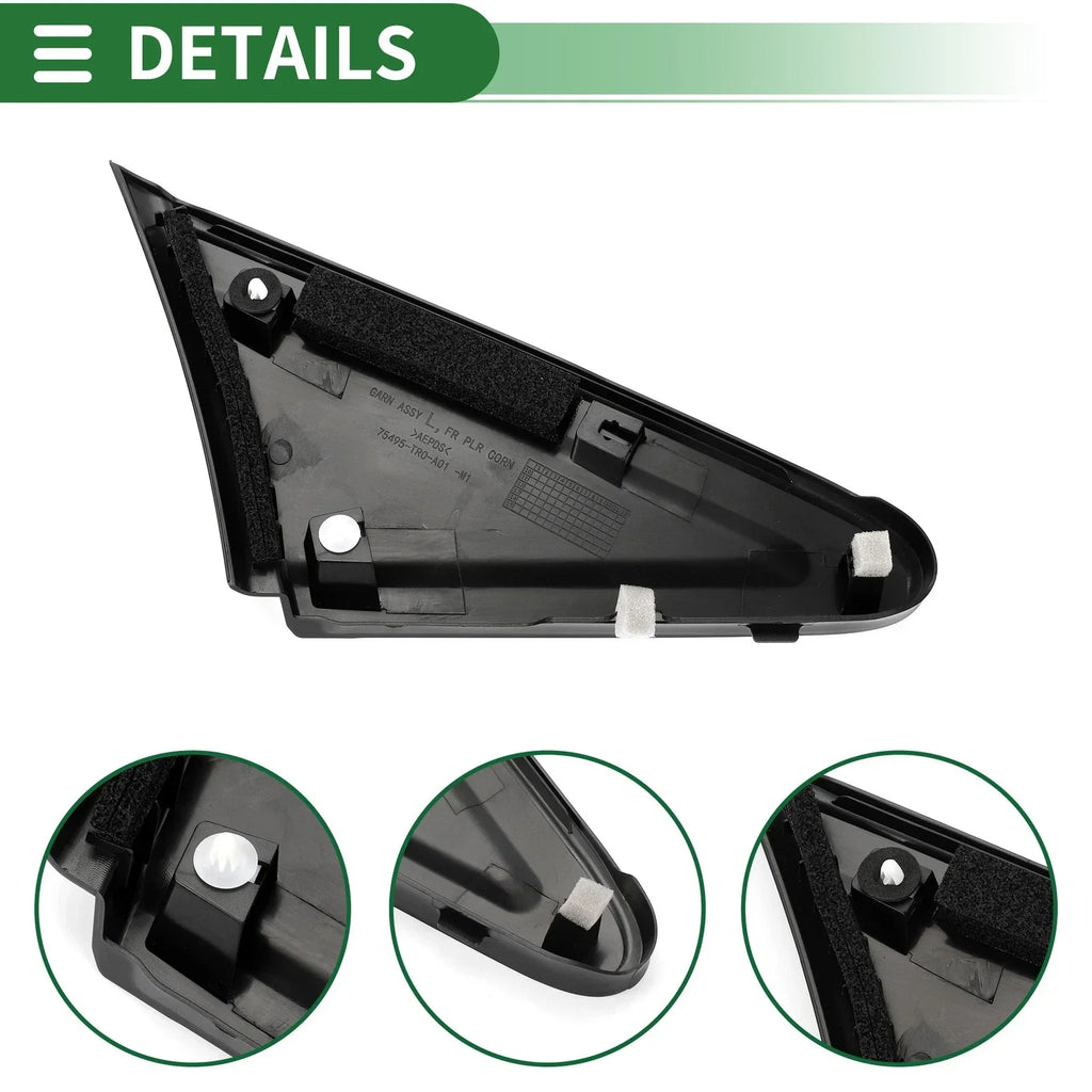Front Left Side Door Pillar Window Trim for Honda Civic (2012-2015)