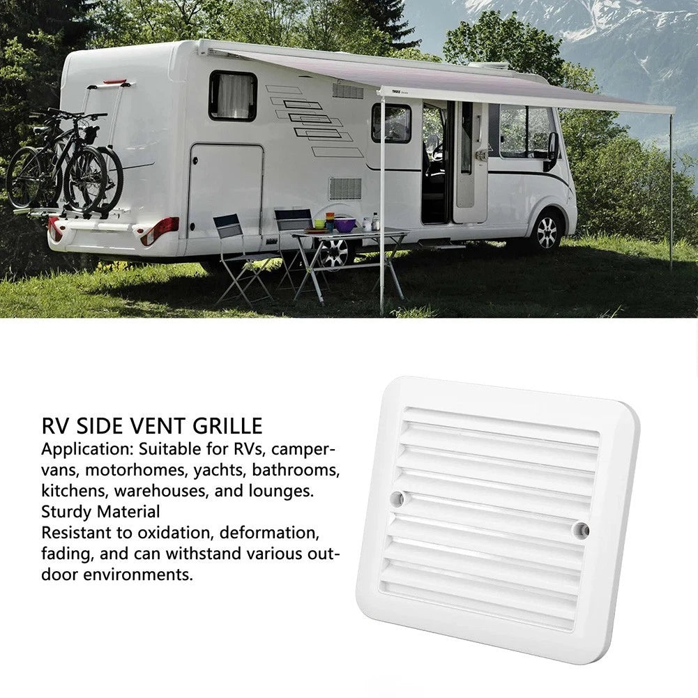 ABS Side Vent Grille for RV Water Resistant Air Outlet (Boats, Campers)