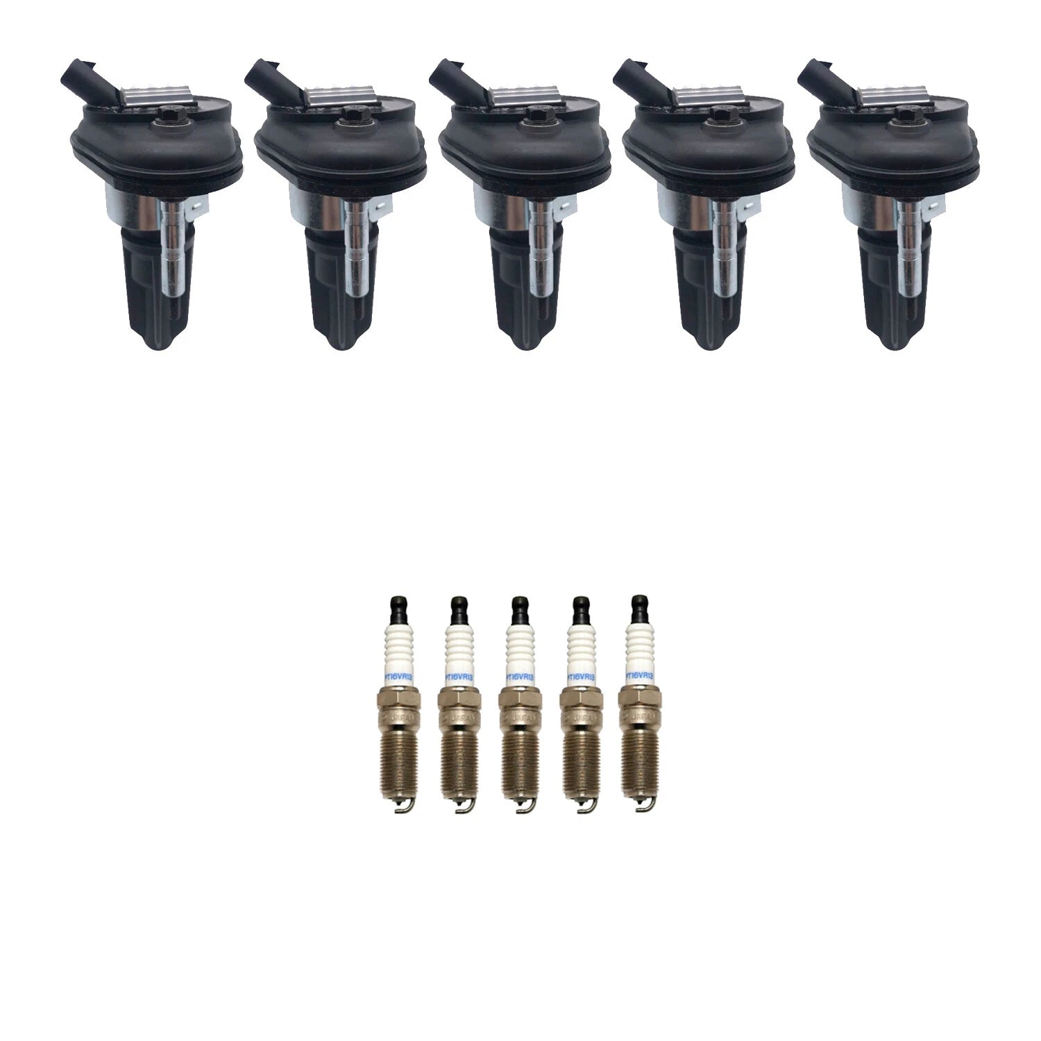 Set of 5 Ignition Coils & Spark Plugs for Chevrolet Colorado (L5)
