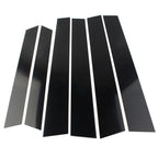 6X Car Door Trim Cover Kit for Honda CR-V (2007–2011) - Glossy Black