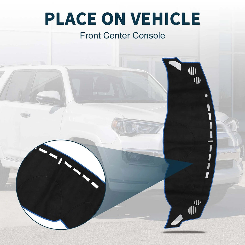 Dashboard Cover Mat for Toyota 86 (ZN6) (2012) Black Blue Sun Protector