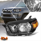 Left Side Headlight for Toyota 4Runner (2010–2013) Black/Amber