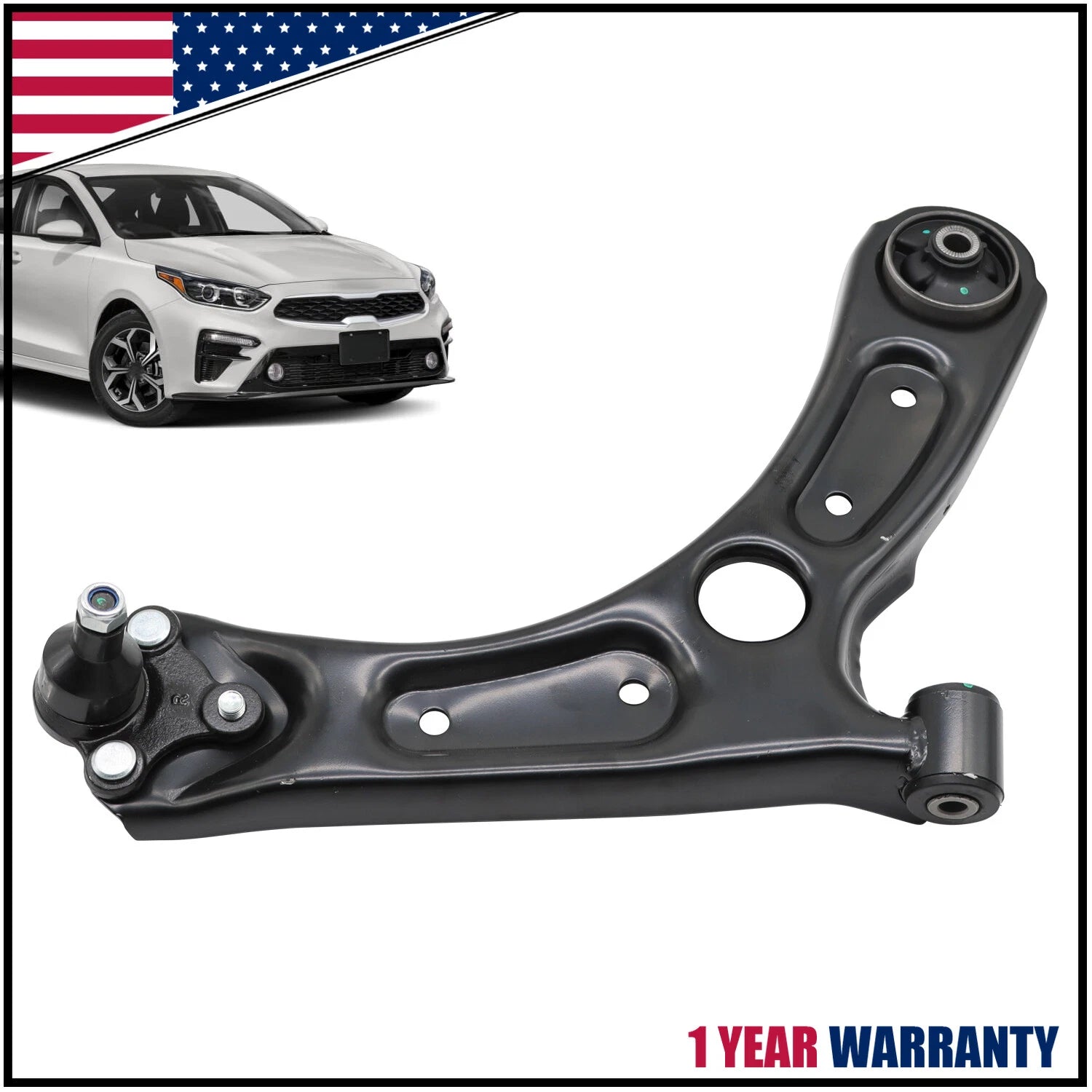 Control Arm for Kia Forte (2019–2021) Right Side Lower w/Ball Joint