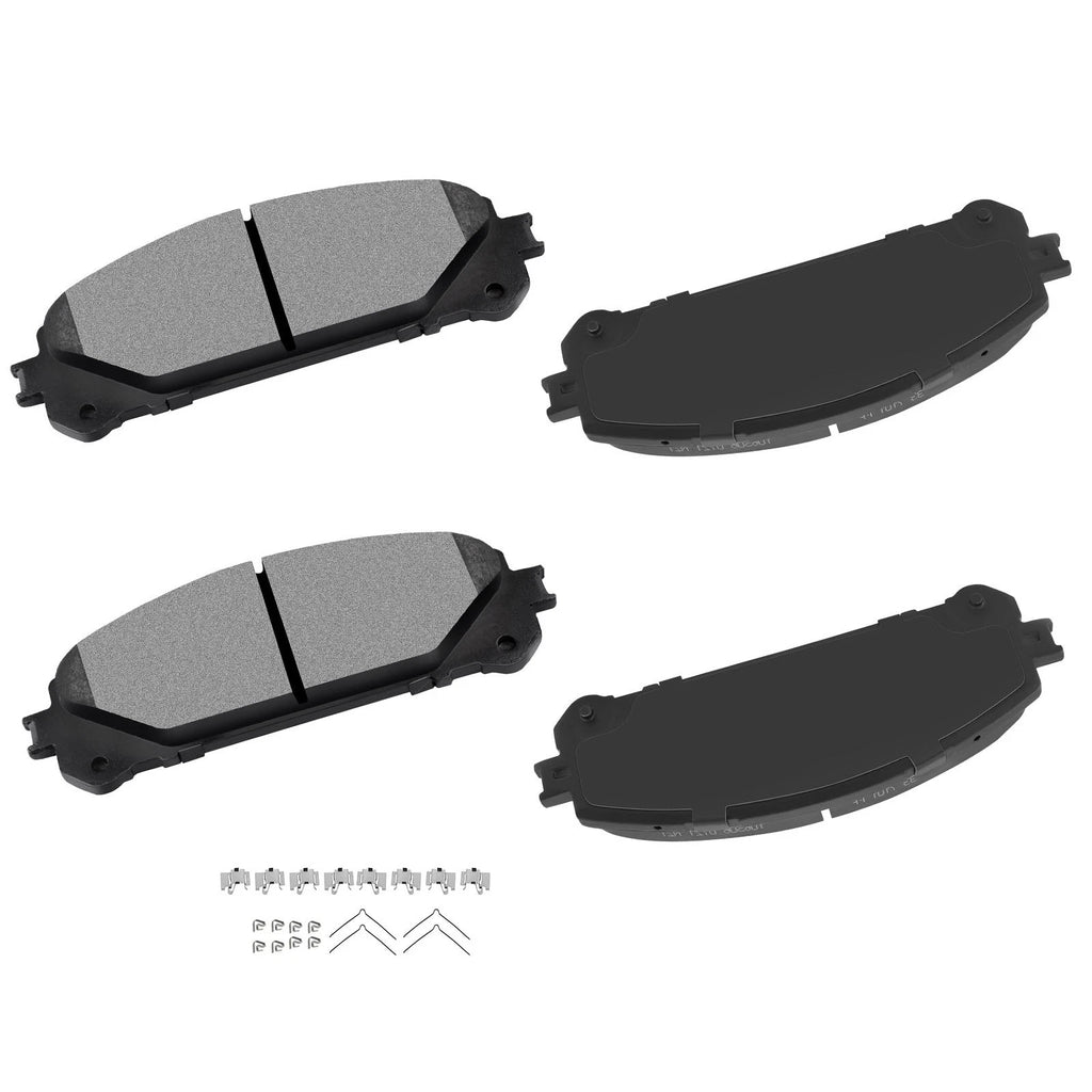 Set of 4 Drilled Rotors & Ceramic Brake Pads for Lexus RX350 RX450h (2010–2015)
