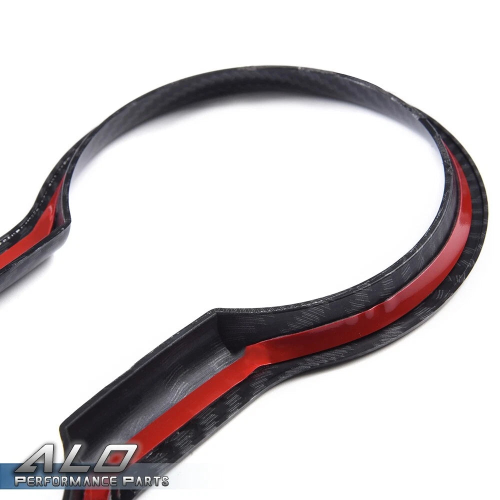 Carbon Look Center Console Cup Holder Trim for Ford Mustang (2015–2021)