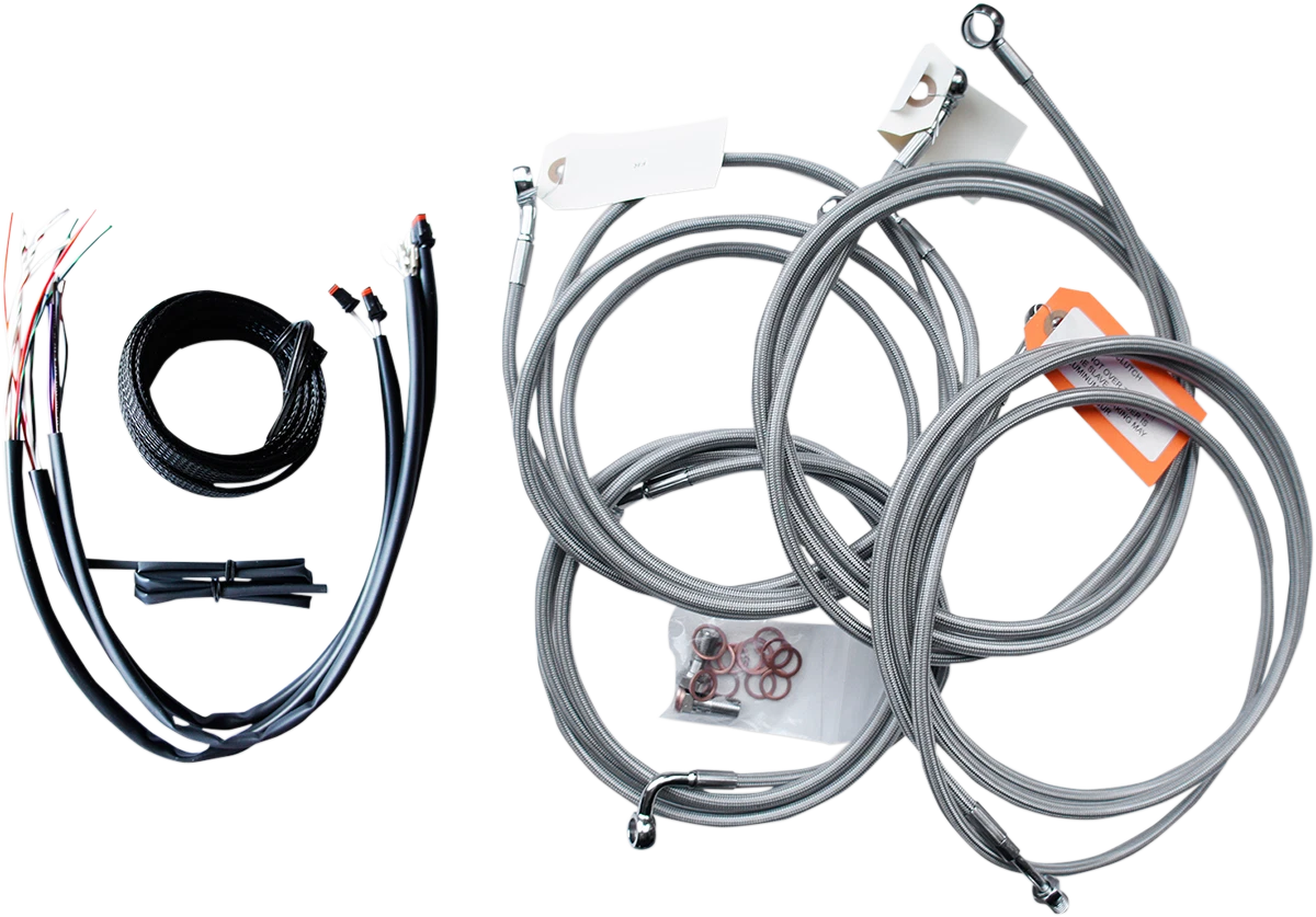 Handlebar Cable/Brake Line Kit for LA Choppers (15" - 17" Handlebars)