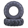 Set of 2 Free Country ATV Tires 25X8R12 8-Ply Radial Buffalo Mud Zest MT