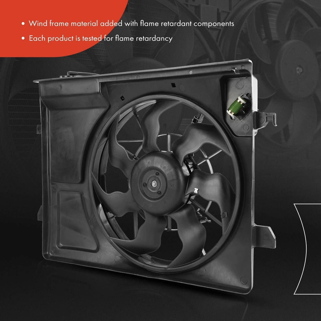 Cooling Fan Assembly with Shroud for Kia Forte (2010-2011)