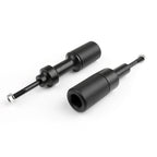 Frame Slider Crash Protector for Kawasaki Z1000 (2003–2006) No Cut Black N3