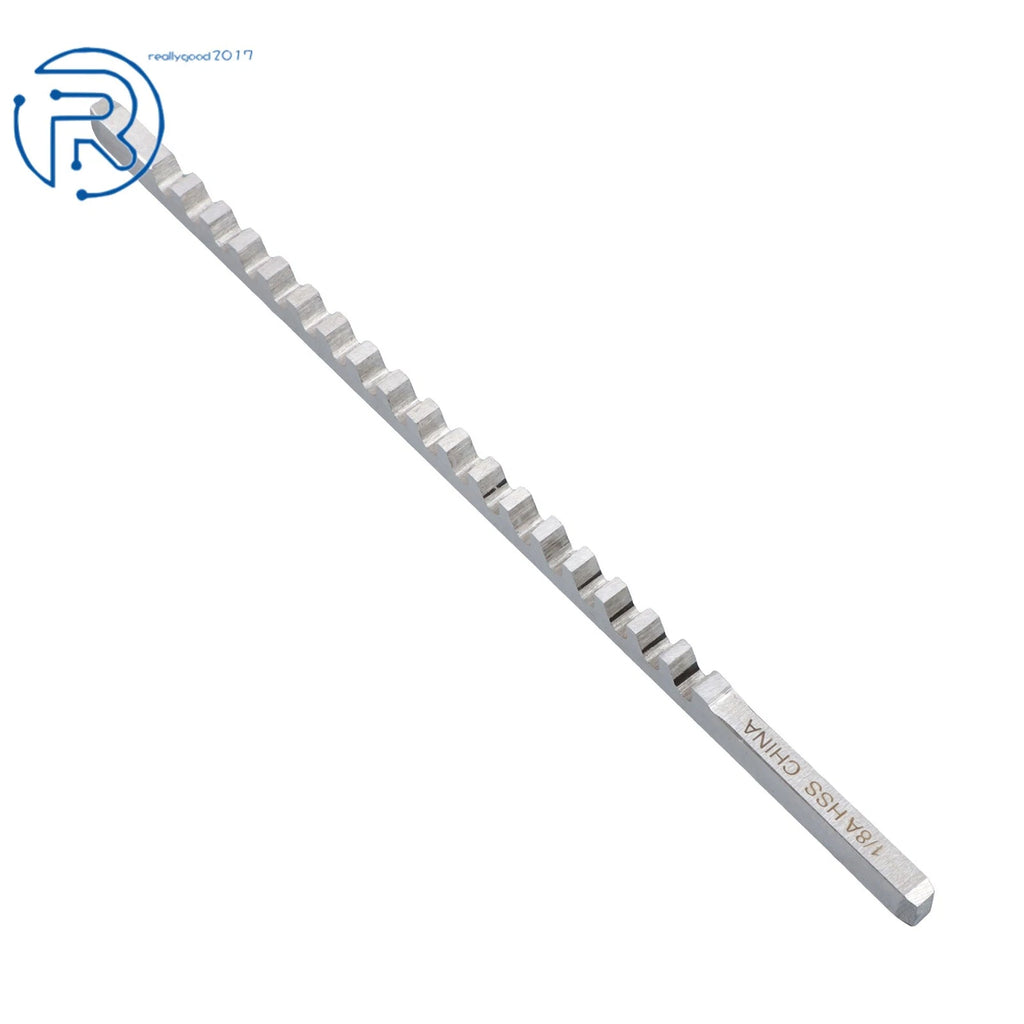 1/8" Push-Type Broach Cutting Tool for High-Speed Steel (W/ Shim)