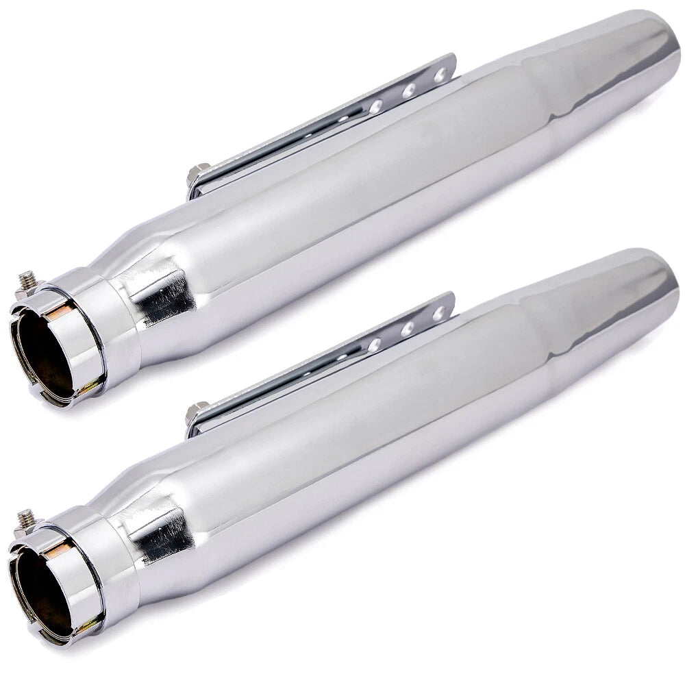 2X Removable Exhaust Pipe Silencers for Universal Motorcycle