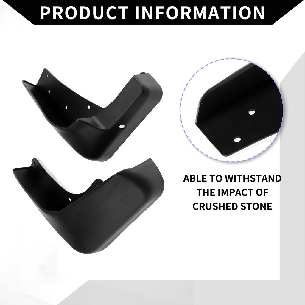 Set of 2 Front & Rear Mud Flaps for Suzuki Vitara (2016–2023)