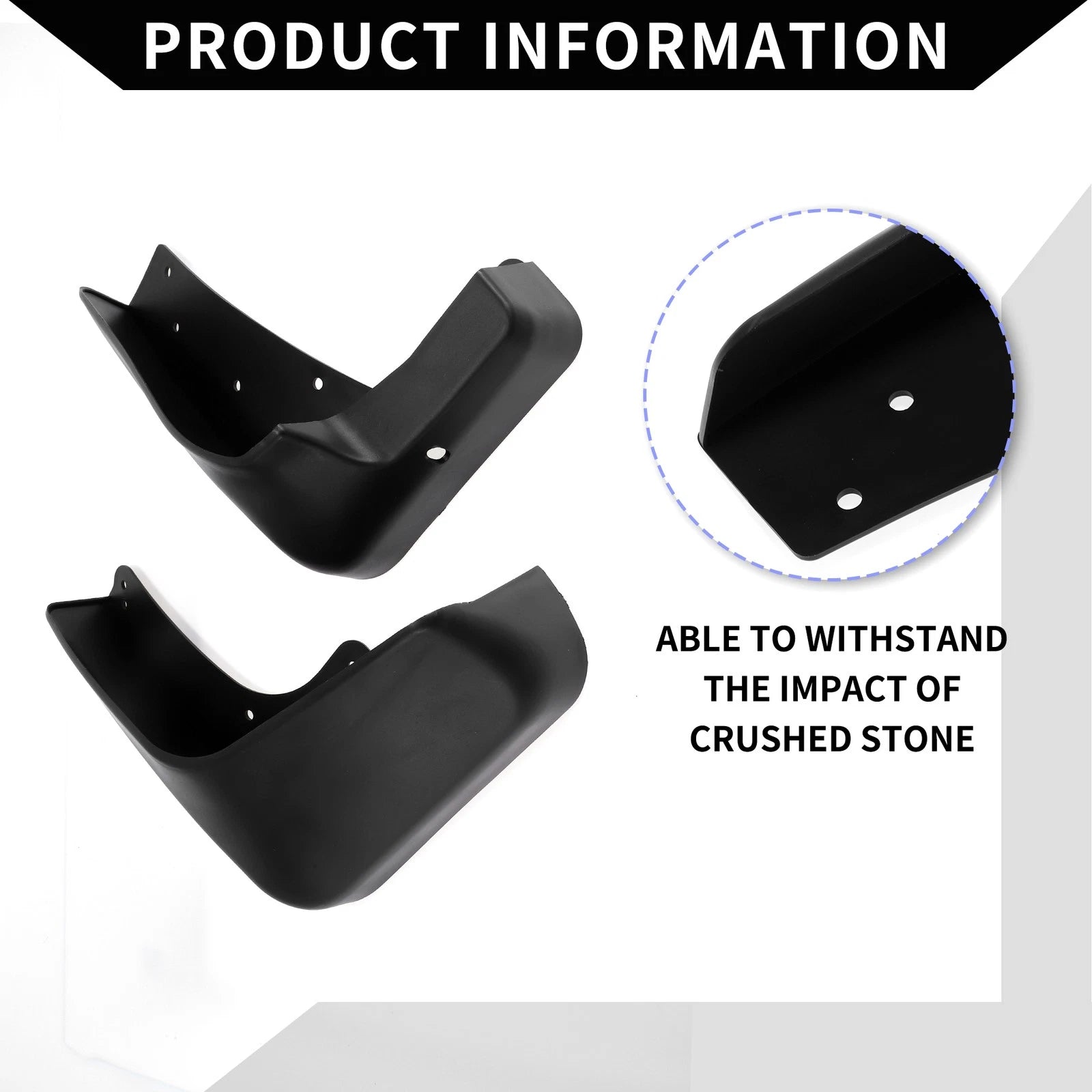 Set of 2 Front & Rear Mud Flaps for Suzuki Vitara (2016–2023)